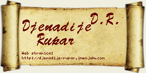 Đenadije Rupar vizit kartica